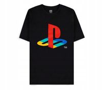 Koszulka bawełniana Difuzed PlayStation - Logo M Czarna