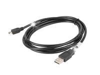 Kabel USB mini 2.0 Lanberg AM-BM5P (CANON) 1,8m czarny
