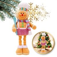 figurka pan pierniczek teleskopowe nogi boże narodzenie 52cm z pluszu