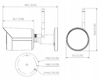 KKamera IP Dahua IPC-HFW1430DS-SAW-0280B 4 Mpx WIFI Wi-Fi na Arena.pl