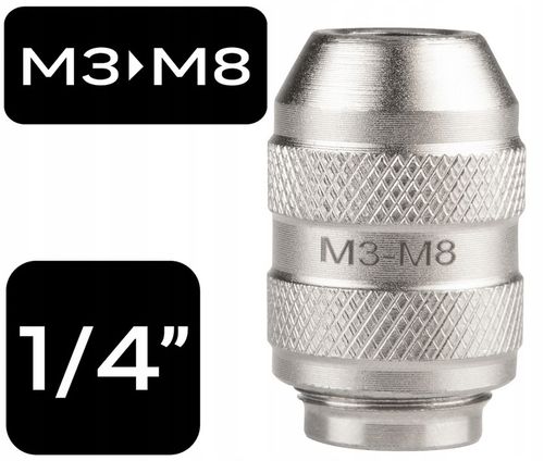 Uchwyt do gwintownika 1/4 M3-M8 Adapter do gwintowników 1/4 M3-M8 na Arena.pl