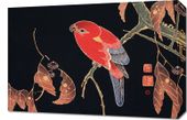 Obraz 60x40cm Red Parrot, Jakuchu Japoński Vintage do Salonu