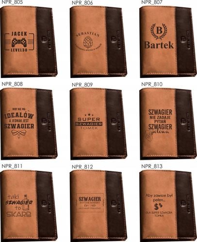 Portfel grawerowany portfele z grawerem TWÓJ TEKST na Arena.pl