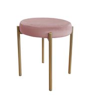 TABORET DIOR STOŁEK LOFT metal podstawa złota MG58