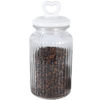 SŁOIK OZDOBNY Z POKRYWKĄ SERCE TADAR 1300 ML