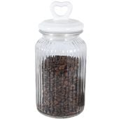 SŁOIK OZDOBNY Z POKRYWKĄ SERCE TADAR 1300 ML