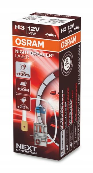 OSRAM Żarówki H3 Night Breaker Laser +150% zdjęcie 4