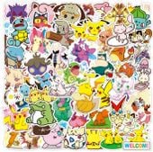 Naklejki Pokemon Anime Pikachu 50 szt. Motywacyjne