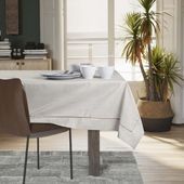 Obrus Plamoodporny VESTA Mankiet + Lamówka 120x180 kremowy AmeliaHome