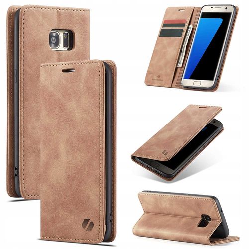 Spacecase Wallet Galaxy S7 Edge Light Brown na Arena.pl