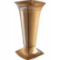 Wazon Na cmentarz Grób Flakon Nagrobny 39cm Złoty