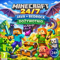 MINECRAFT JAVA & BEDROCK EDITION PC MICROSOFT AUTOMATYCZNA DOSTAWA 24/7