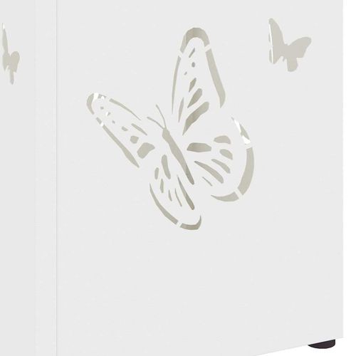 Stojak na parasol Biały 15.5 x 15.5 x 49 cm Stal na Arena.pl