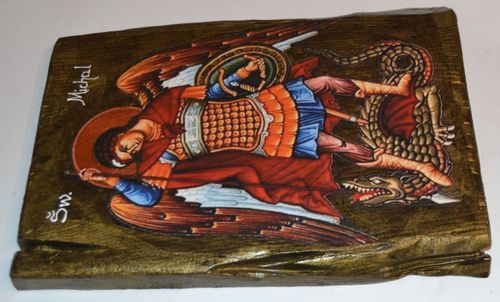 Ikona Święty Archanioł Michał czczony jako patron Kościoła na Arena.pl