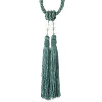 Sznur dekoracyjny do zasłon z dwoma chłostami miętowy