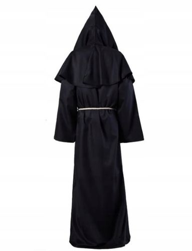 STRÓJ KOSTIUM PRZEBRANIE HABIT MNICH KSIĄDZ ZAKONNIK HALLOWEEN M/L 176/182 na Arena.pl