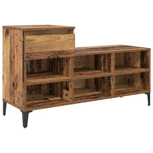 Szafka na buty z szufladą z półką Stare drewno 102 x 36 x 60 cm na Arena.pl