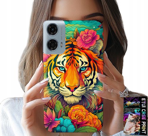 ETUI DO MOTOROLA MOTO G85 5G - ZWIERZĘCE WZORY TYGRYS TYGRYSEK CASE na Arena.pl