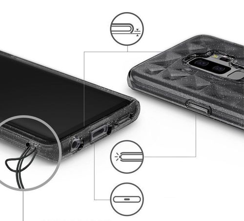 RINGKE PRISM AIR GALAXY S9+ PLUS GLITTER GRAY na Arena.pl