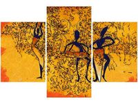 90X60CM OBRAZ WIECZORNY TANIEC TRZY OBRAZY