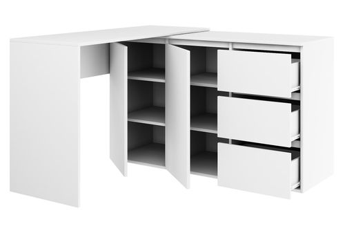 Biurko narożne MEGAN N3 białe na Arena.pl