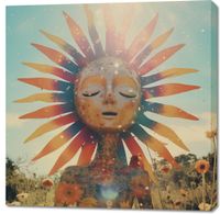 Obraz 100x100cm Słoneczna Medytacja