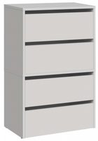 Nowoczesna Szafka Na Buty 4 Klapy Biały 60 cm MIDRO II TS - 4 Kolory