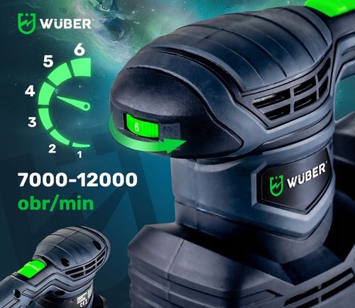 SZLIFIERKA MIMOŚRODOWA OSCYLACYJNA ELEKTRYCZNA WUBER Z REGULACJĄ 3w1 1300W na Arena.pl