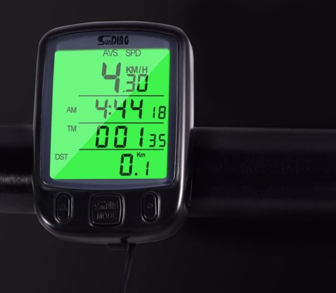 Licznik Rowerowy Na Rower Podświetlany Prędkościomierz Przewodowy + Uchwyt zdjęcie 9