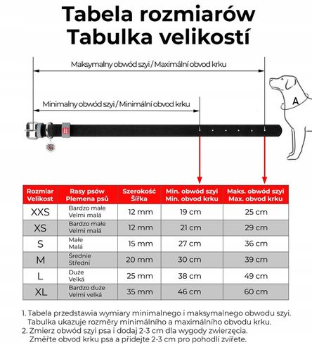 Obroża dla psa skórzana WAUDOG Classic z paszportem QR, rozmiar L na Arena.pl