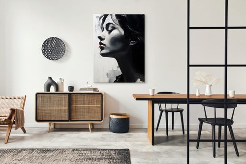 Obraz Canvas PORTRET Kobiety Czerwone Usta Abstrakcja 20cm x 30cm na Arena.pl