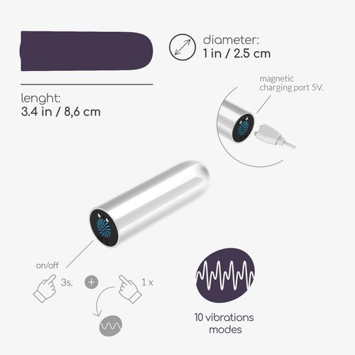 Quackers Usb Rechargeable Vibrating Bullet White Crushious na Arena.pl