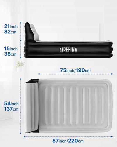 Materac dwuosobowy AIREFINA AF-A04 190 x 137 x 38 cm na Arena.pl