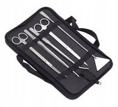 ZESTAW NARZĘDZI DO PIELĘGNACJI AKWARIUM x5 - Pęseta Łopatka Nożyczki