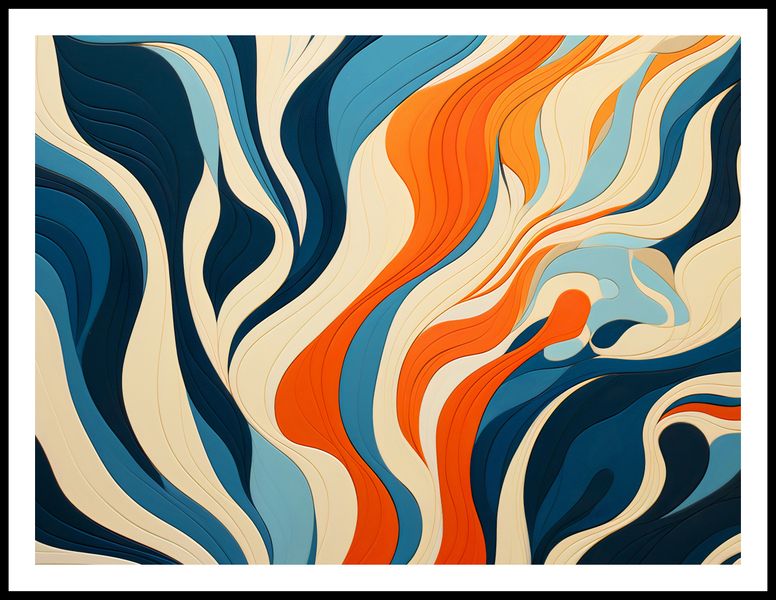 Plakat 80x60cm Oceaniczne Fale zdjęcie 3