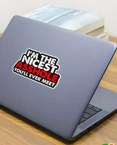 Naklejka Jestem najmilszym Dupkiem na Twojej Drodze JOKE PRUNK WLEPKA AUTO na Arena.pl