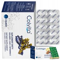 Liofilizwany KOLAGEN Rybi COLVITA+ Algi + Wit.E COLWAY 60 kaps. + PREZENT