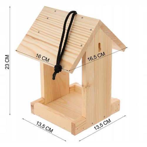 Karmnik dla ptaków drewniany DIY Zestaw do samodzielnego montażu na Arena.pl