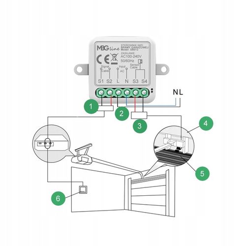Sterownik Bramy Garażowej Moduł WIFI Bluetooth TUYA SMART + Czujnik na Arena.pl