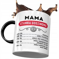 Kubek Czarny Dla Mamy Matki Na Dzień Mamy Z Nadrukiem Ze Zdjęciem