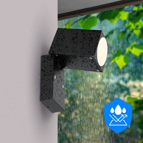 Lampa ścienna do ogrodu MICASA3 czarna na Arena.pl