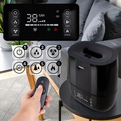 Nawilżacz powietrza EBERG HUMI 5w1 jonizacja aromaterapia pilot WiFi na Arena.pl