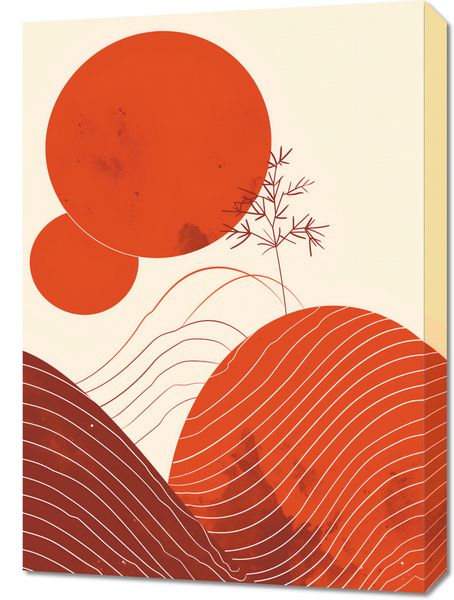 Obraz 50x70cm Ciepło Czerwieni zdjęcie 1