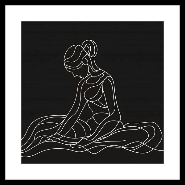 Plakat 40x40cm Pozycja Siedząca zdjęcie 3