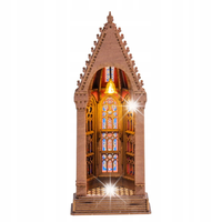 Robotime Rolife Geometric Cathedral TGA03 Drewniany Model 3D DIY Puzzle LED