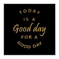 Today - czarny - magnes szklany