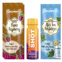 Supertan Choco Raspberry 3x 15ml Mocny Bronzer + Gratisy