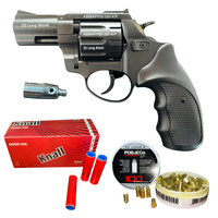 Rewolwer hukowy ZORAKI 6mm CZARNY + 100 naboi LONG + 50 rac pistoletowych