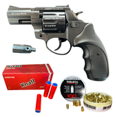 Rewolwer hukowy ZORAKI 6mm CZARNY + 100 naboi LONG + 50 rac pistoletowych