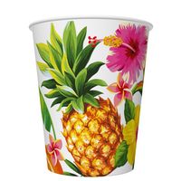 Kubeczki papierowe hawajskie, 8 szt.